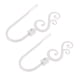 thumbnail image 3 of Gancho para cortina de ventana con forma de U de metal, 2 piezas Blanco, 3 of 9