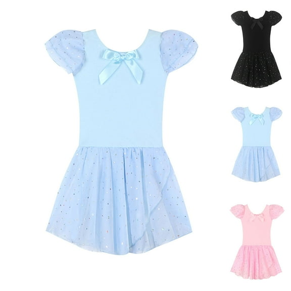 Hinvhai Long Skirt Ballet Dance Leotards for Toddler Girls Ballerina Outfit Dress Pink 12 Years