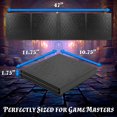 thumbnail image 3 of CASEMATIX DM Screen Faux Leather 8-Panel Deluxe GM Screen - Eight Panel Folding Dungeon Master Screen with 2 Swinging Panels and Wet Erase Pockets for TTRPGs - Inserts Not Included, 3 of 8