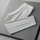 thumbnail image 3 of Pantalones de traje holgados de negocios de corte entallado para hombre de Fluid Social Tailoring, pantalones drapeados con 9 cortes grises y trenzados para hombre, pantalones de lujo económicos, 3 of 5