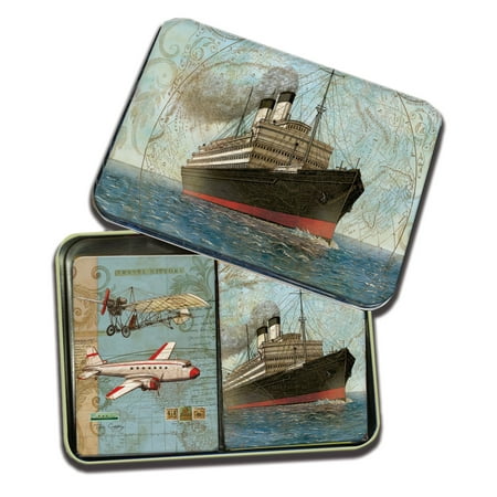 - LANG VINTAGE TRAVEL TIN PLAYING CARDS