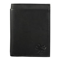 San Jose Hockey Sharks Black Leather RFID Blocking Passport Holder Cover Travel Billfold Wallet for Men & Women