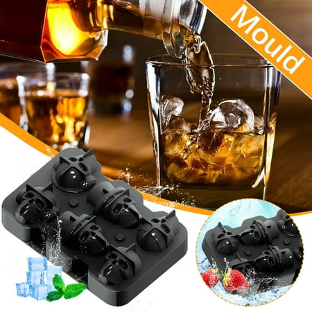 

Hfyihgf Silicone Ice Film Silicone 6 With Skull Ice Tray Cocktail Ice Cubes