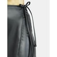 thumbnail image 4 of Madden NYC Women's Faux Leather Wrap Skort, 4 of 5