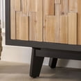 thumbnail image 3 of Geometric Textured Wood - Four - Door Cabinet Storage - Hallway and Living Room / Adds Character and Storage to Home, 3 of 7