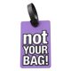 thumbnail image 1 of Etiqueta de Equipaje de Pvc de Goma Suave "Not Your Bag", Moderna Etiqueta de Identificación de Viaje para Mochila, Maleta o Equipaje, 10,5 X 6,5 X 0,5 Cm, Material de Pvc Duradero., 1 of 6