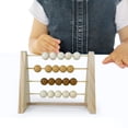 thumbnail image 5 of Wooden Abacus Arithmetic Wooden Beads Counting Frame for Boy Girl Children Preschool , Yellow, 5 of 8