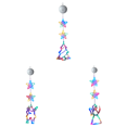 thumbnail image 1 of 3 Luces LED Navideñas para Cortina Decorativa Ventana Multicolor (árbol Navidad), 1 of 9