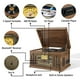 thumbnail image 3 of Crosley CR704B-WA Músico Tocadiscos de 3 velocidades con radio, reproductor de CD/cassette, entrada auxiliar y Bluetooth, nogal, 3 of 5