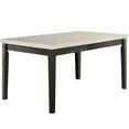 thumbnail image 6 of Acme Nolan Dining Table in White Marble Top & Salvage Dark Oak Finish Indoor 64"L x 38"W x 30"H, 6 of 8