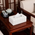 thumbnail image 5 of Modern Leather Desktop Tissue Cover Organizer Decorative Holder For Living Room And Desk Stylish Home Accessory, 5 of 5