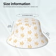 thumbnail image 3 of Honeii Wheat for Unisex Bucket Hat Waterproof Rain Hat Reversible Shiny Rave Bucket Hat for Concert Festival Boonie Cap, 3 of 6