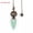 Aventurine - Bronze, variant on Natural Bullet Point Crystal Quartz Pendulum Metal Cage Energy Stone Amulet-Rose Quartz - Gold
