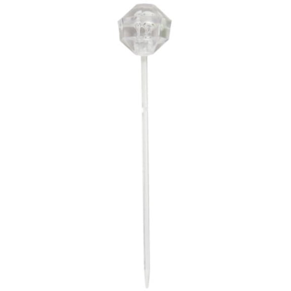 Creative Converting Trendware Picks Plastic Diamond, Clear, 16 Ct