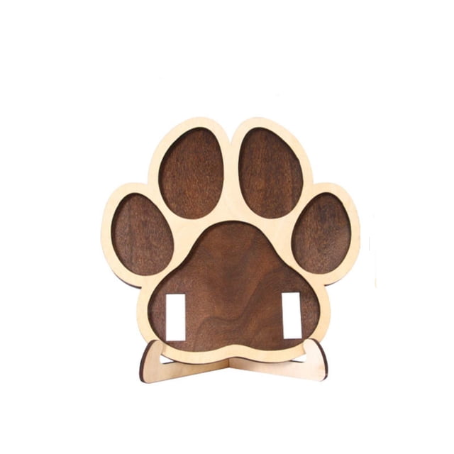 Pet Memorial Ornament for Dogs Solid Wood Picture Frame Desktop Photo Holder 20X19Cm