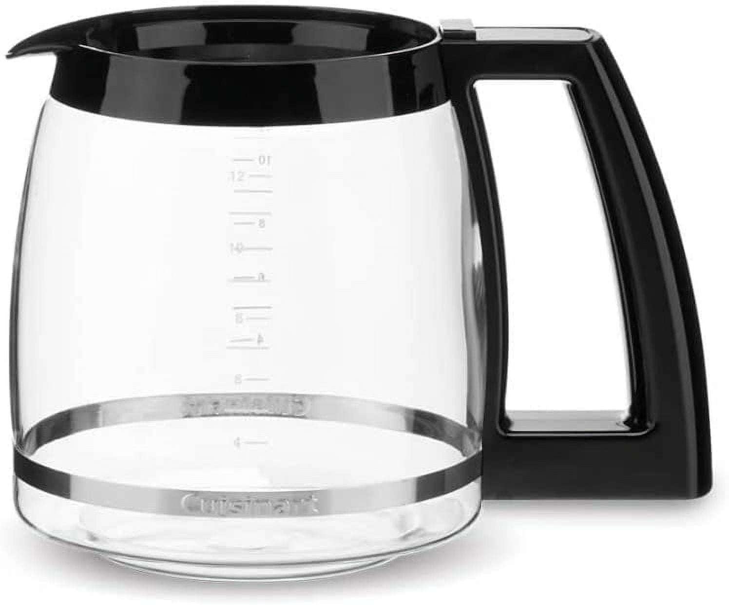 Ersatzkaraffe Für Cuisinart Kaffeemaschine DCC-1220BKSWM – 12 Tassen, Glas, Schwarzer Griff