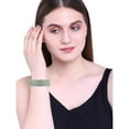 thumbnail image 4 of Efulgenz Crystal Tear Drop Turquoise Green Bangle Bracelet Indian Oxidized Jewelry Boho Bohemian Faux Kundan Bangle Bridal Wedding Jewelry Indian Bangle Set for Women (4 Pcs) Size 2.8, 4 of 7