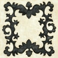 thumbnail image 3 of Zarris, Chariklia 20x20 Black Modern Framed Museum Art Print Titled - Petite Suzani III, 3 of 5