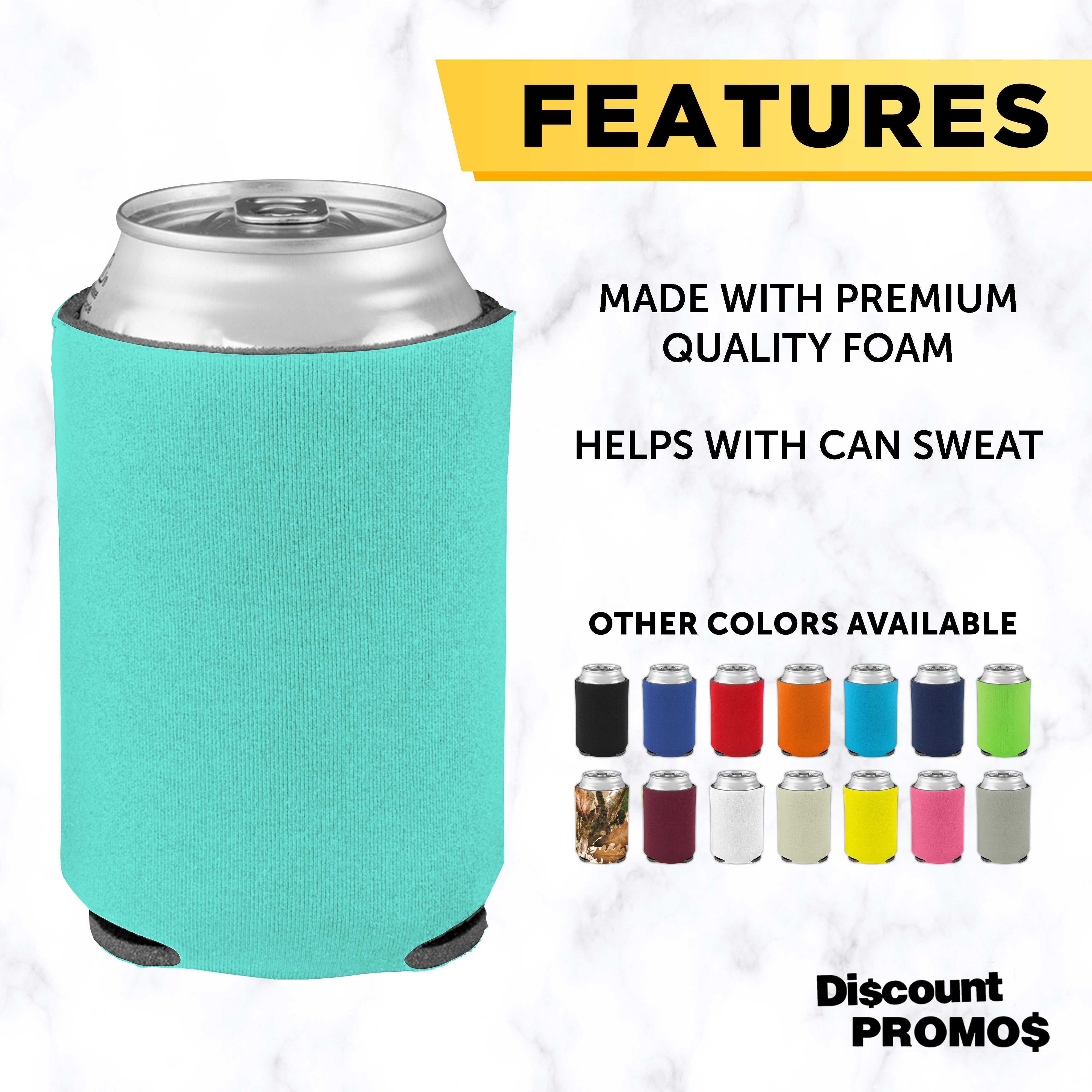 Collapsible Can Coolers Set of 25, Bulk Pack - Keep Your Beer Cold, Insulated Can Holder - Robins Egg