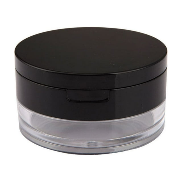 Powder Box Empty Case Makeup Tool Cosmetic Boxes Box Multifunctional Glass Dustproof Black Pink Compact Size Long-lasting Black