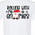 thumbnail image 4 of Inktastic Rolling with My Gnomies Cute Christmas Gnome in Hat T-Shirt, 4 of 5
