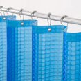 thumbnail image 1 of Cortina de ducha 180*180cm YONGSHENG 3D Eva Azul con 12 ganchos, 1 of 5