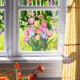 thumbnail image 2 of Etiqueta adhesiva para ventana de primavera y verano, calcomanía para ventana con flor de mariposa y tulipán para suministros de fiesta en casa, escaparate de tienda, exhibición de vidrio, 2 of 5