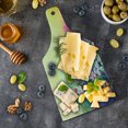 thumbnail image 5 of Flower Cutting Board, Ivy Floral Beauty in Spring Blooming Nature Soft Calm Paradise Print, Tempered Glass Cutting and Serving Board, Wine Bottle Shape, Purple Yellow Multicolor, by Ambesonne, 5 of 5