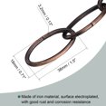 thumbnail image 4 of Unique Bargains 3.2mm Thick 1m Long Pendant Light Fixture Chains Red Bronze 2 Pack, 4 of 5