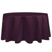 Ultimate Textile Bridal Satin 60-Inch Round Tablecloth - Fits Tables Smaller than 60-Inches in Diameter