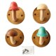 thumbnail image 1 of 4Pcs Wooden Mushroom Wall Hooks Coat Hangers Door Wall Screw Installation Storage Hooks, 1 of 5