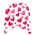 thumbnail image 4 of Jsaierl Chandails en Molleton pour Femmes Saint-Valentin Mignons Imprimé Cœur Chandails en Molleton Tendance Chandail Col Rond Décontracté Manches Longues pour Femmes, 4 of 4