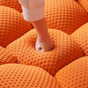 99 Bubble Couch Modern, Oversized Curved Couches, Lazy Floor Sofa, Orange Bubble Couch, Modern Upholstered Comfy Mesh Fabric 3D Honeycomb Shape Couches for Living Room,Office, Apartment, 3-Seater