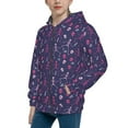 thumbnail image 2 of Kdxio Dance Skull Star Pattern Kids Boys Girls Zip Up Hoodie 3D Printed Hooded Sweatshirt Hoody Coat with Pocket 7-12 Y-Small, 2 of 6