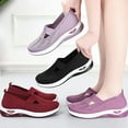 thumbnail image 5 of 2024 New Women's Woven Orthopedic Breathable Soft Shoes Go Walking Slip on Diabetic Foam Shoes Hands Free Slip in Sneakers Arch Support, 5 of 9