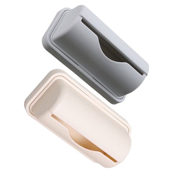 LITINKIMI 2-Pack Kitchen Trash Bag Holder Dispenser Wall Mounted Organizer for Space Saving and Easy Access