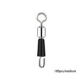 thumbnail image 2 of Soidarity Conector de anzuelo de alta resistencia para ahorro de espacio, accesorios para peces, aparejos de pesca profesionales, Clip Fastlink, 100 piezas Pescar Tamaño mediano Soidarity OD028554-02, 2 of 6