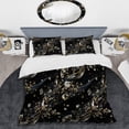 thumbnail image 2 of Designart "Mystique Of Black Crystal Glass" Glam Bedding Covert Set - Glam Bed Set With 2 Shams, 2 of 5