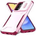 thumbnail image 1 of Rugged Case for Samsung Galaxy A15 5G with Slide Camera Cover & Drop Protection Pink, 1 of 6