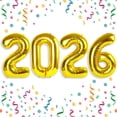 thumbnail image 1 of Globos Villorem 2026 de Papel Metalizado Dorado de 40 Pulgadas para Decoración de Fiesta, 1 of 7