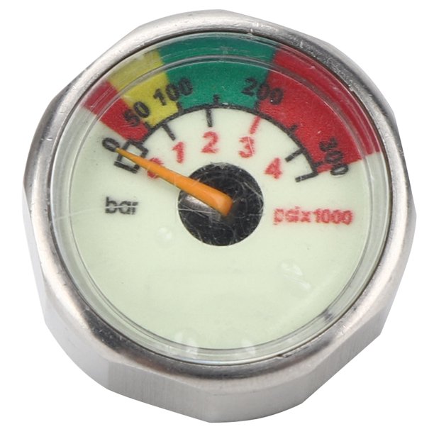 Medidor de presión de aire M10 medidor de presión de respirador profesional de tamaño pequeño con acero inoxidable 304 para buceo para respirador S300 para otros equipos de ANGGREK Otros