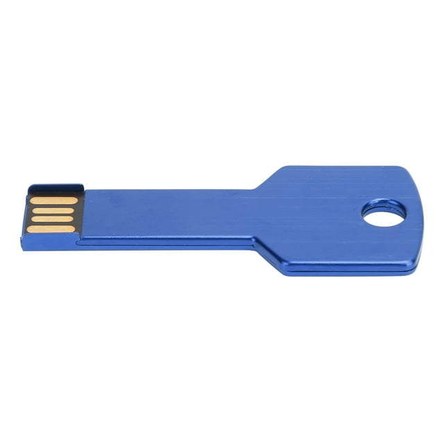 Unidad Flash USB Azul Disco de Memoria USB con Forma de Llave Disco en U Plug And Play para Uso en Computadora Almacenamiento Y Transmisión Rápidos Regalo para Familiares Y
