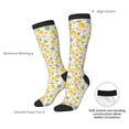 thumbnail image 5 of Picia Women Crew Soft Moisture-wicking Socks Flowers and Butterflies Pattern Design Cotton Socks, One Size fit All, 5 of 9