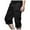 a-Black9935, variant on VNKIDY Men's Cargo Pants Solid Color Cotton Three Quarter Sweatpants With Multiple Pockets Loose Fit Elastic Waisted Cargo Pants Stylish Pants
