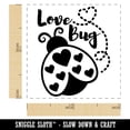 thumbnail image 2 of Love Bug Ladybug Lady Self-Inking Rubber Stamp Ink Stamper - Purple Ink - Small 1 Inch, 2 of 7