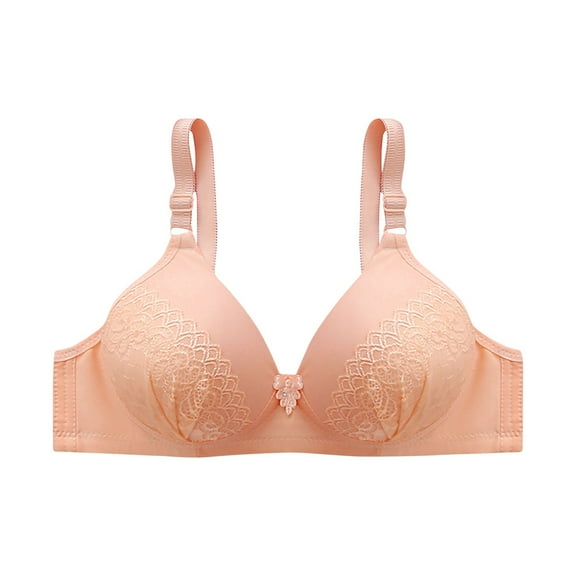 Lace Bralettes Women No Underwire Bra Feature V-Neck Longline Bra Style W-1313 Khaki 42