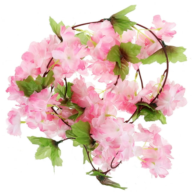KAKOWELY Guirnalda de flores artificiales colgantes de cerezo para el hogar o la boda.
