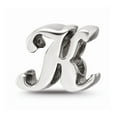 thumbnail image 1 of 925 Sterling Silver Reflections Letter K Script Bead; for Adults and Teens; for Women and Men, 1 of 1