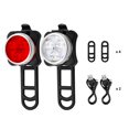 thumbnail image 2 of 2PCS LED Bike Light Set, Front Headlight and Rear Bicycle Tail Light with 4 Light Modes, IPX4 Water Resistant, USB Charging, 2 of 5
