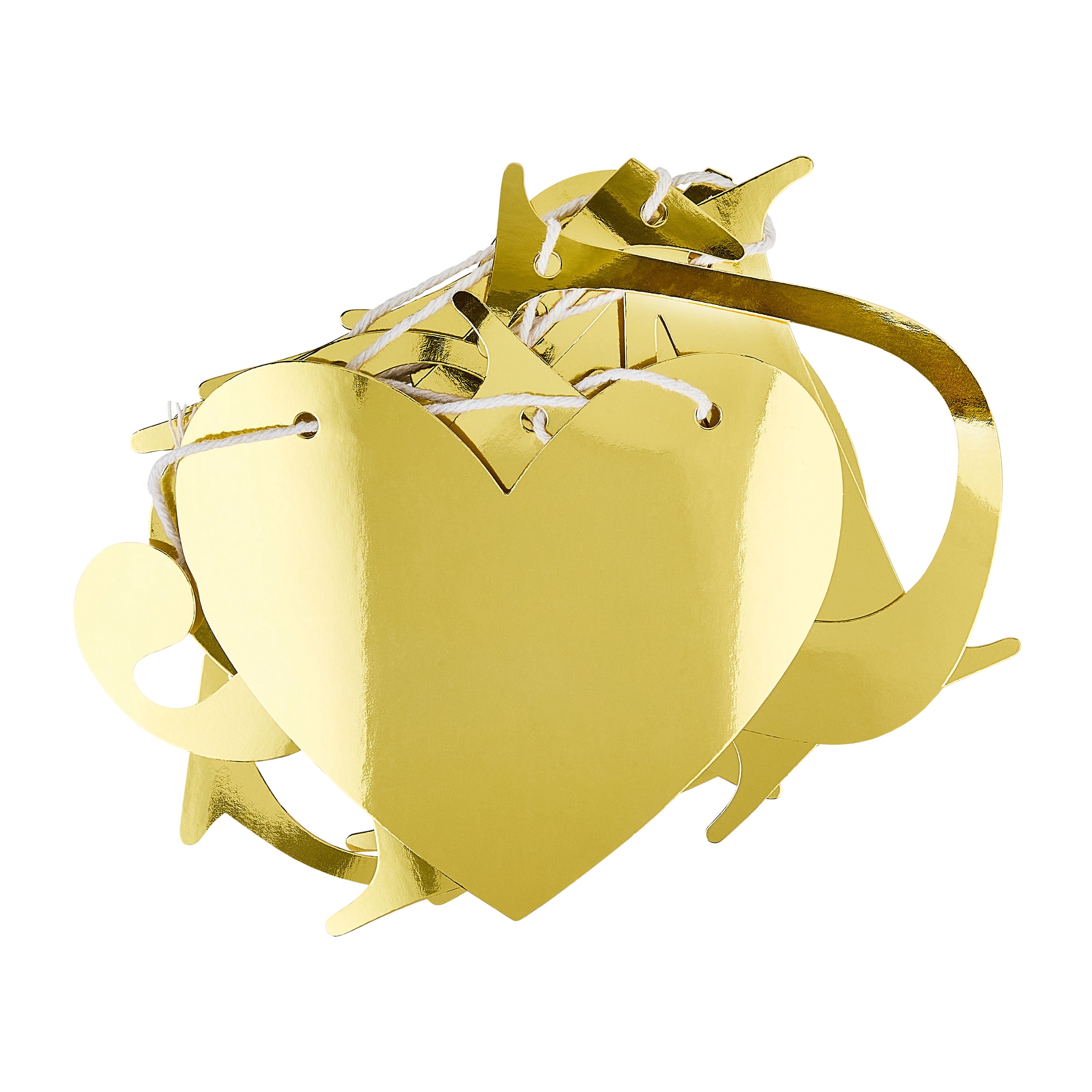 Gold Just Married Garland Banner, 6', by Way To Celebrate